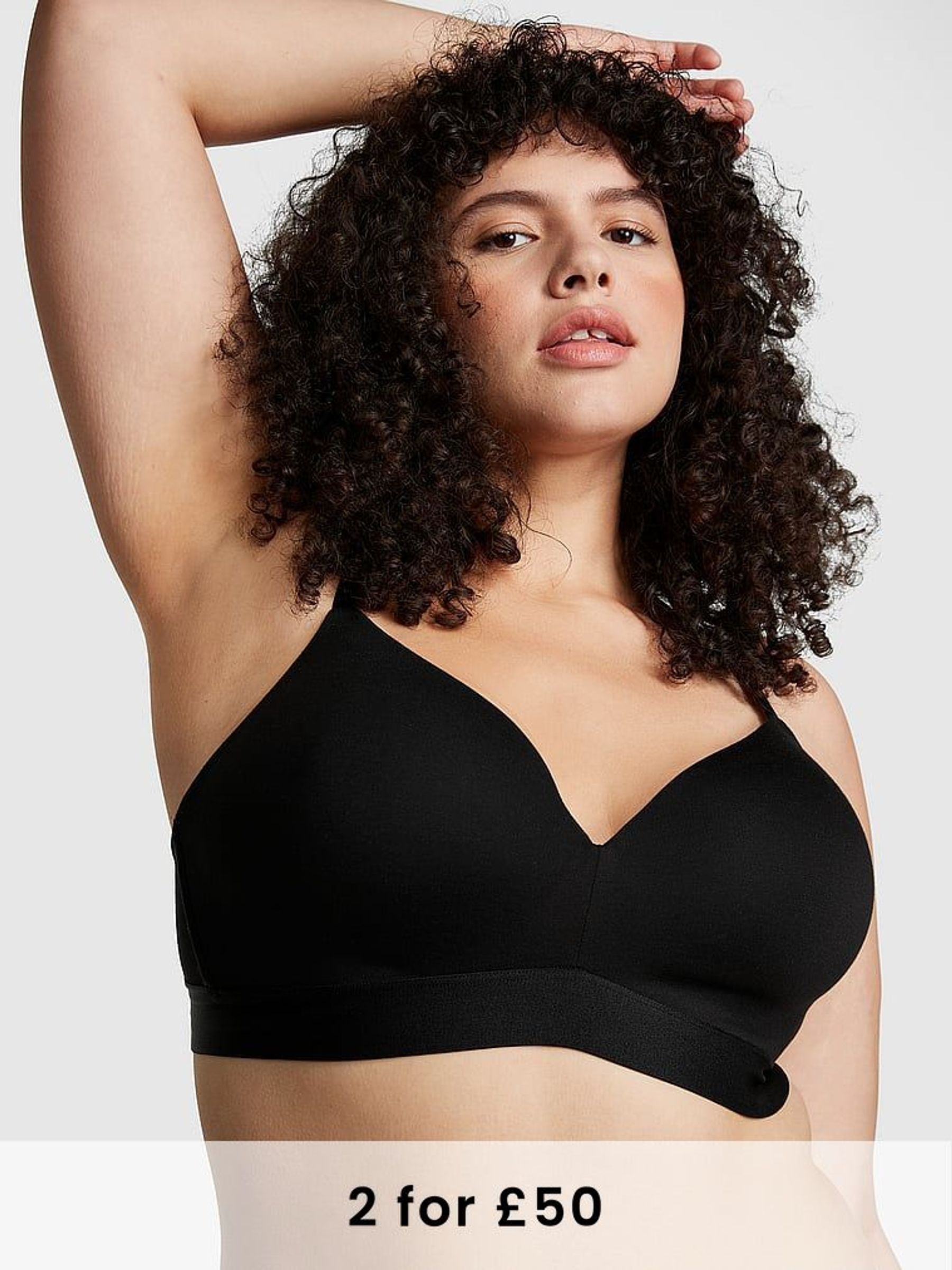 Black Non Wired Lightly Lined Bra (P61134) | £29