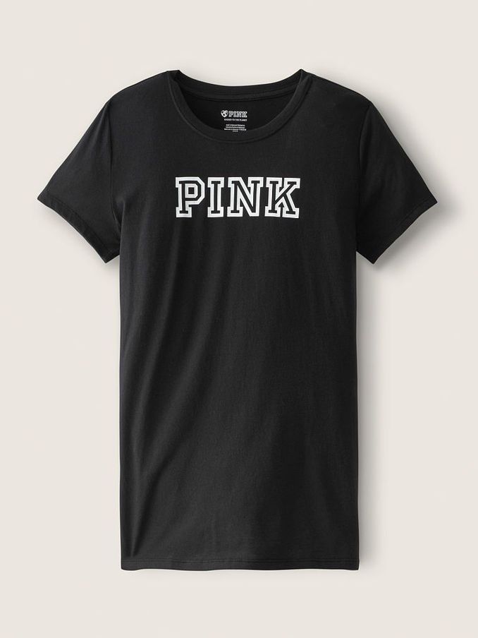 Pure Black with Graphic Everyday T-Shirt (P61295) | £10