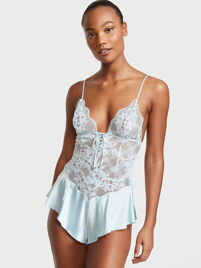Ballad Blue Lace Rompersuit (P61899) | £29