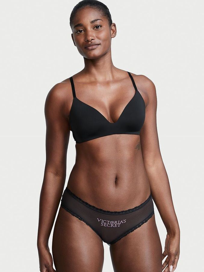 Black Lace No Show Hipster Panty (P61943) | £3
