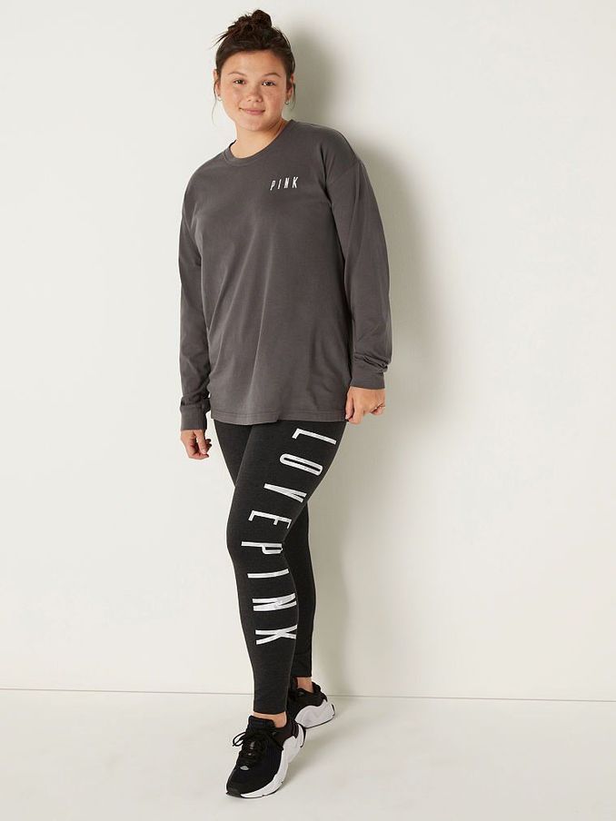 Grey W/ Camo Print Fill Cotton High Waist Full Length Legging (P63383) | £10