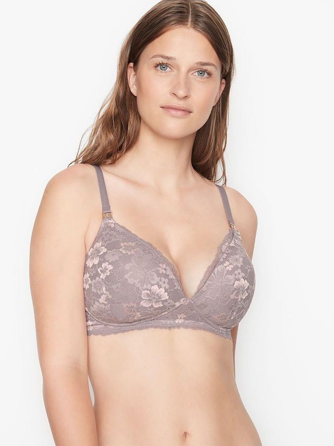 Pebble Violet Purple Lace Lightly Lined Non Wired Nursing Bra (P66150) | £20