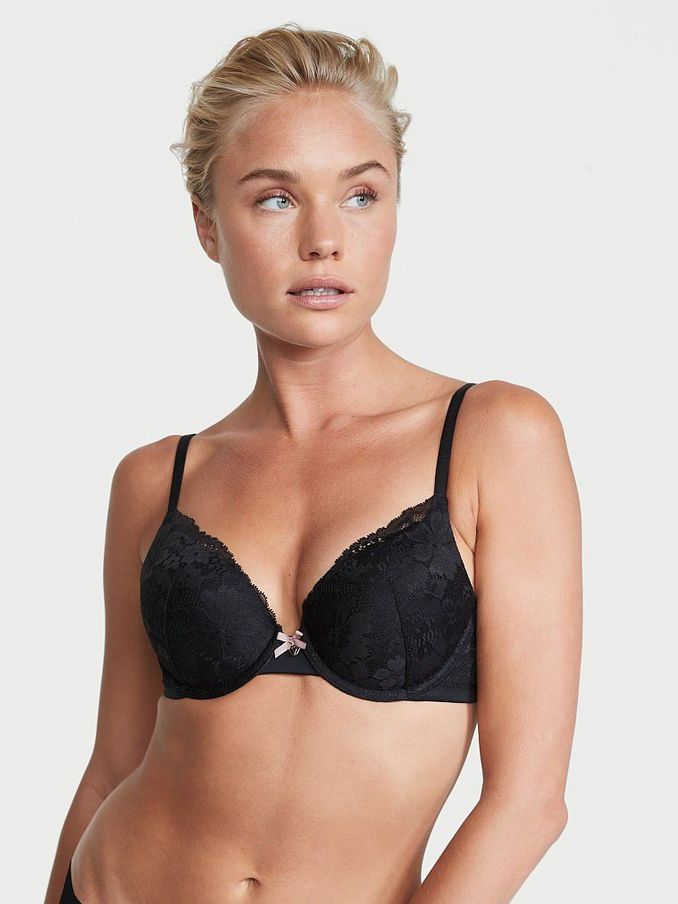 Black Lace Full Cup Push Up Bra (P66267) | £15