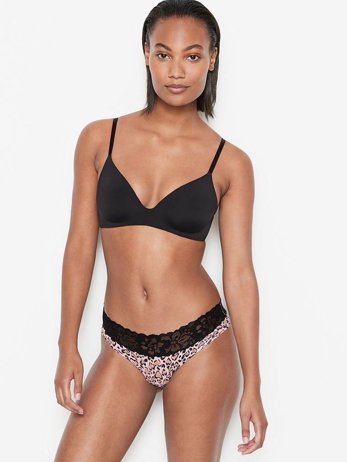 Pink Fizz Heart Leopard Lace Waist Hipster Knickers (P66745) | £3