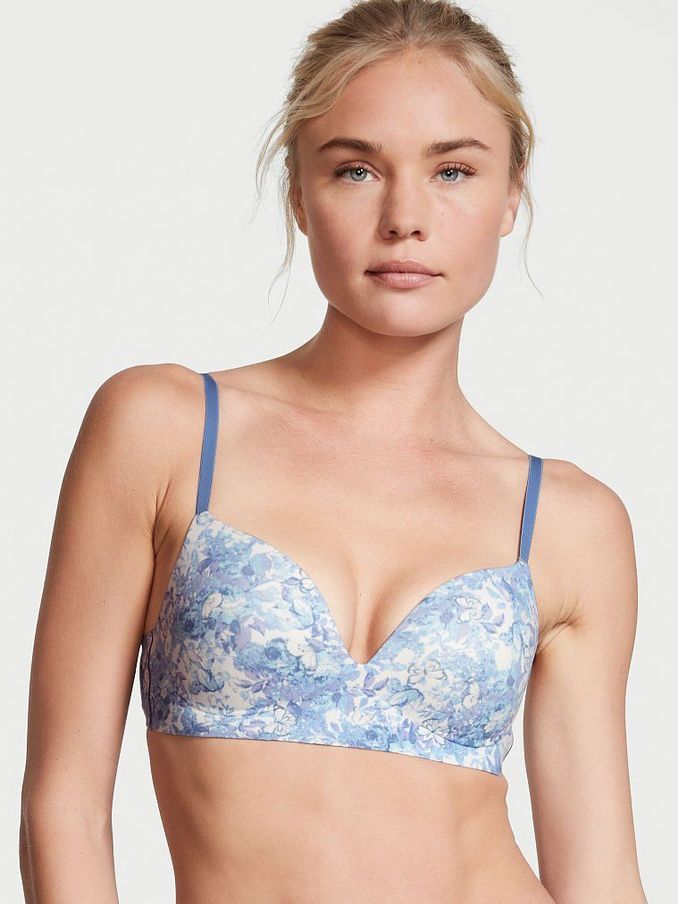 Precious Lavender Blue Wireless PushUp Bra (P67007) | £15