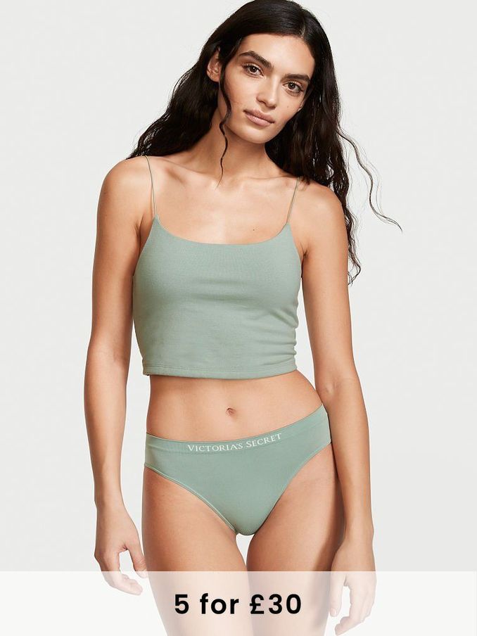 Seasalt Green Smooth Seamless Bikini Knickers (P67380) | £4