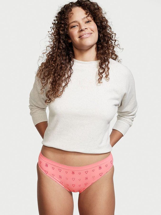 Pink Cocktail Seamless Heart Bikini Panty (P67432) | £4
