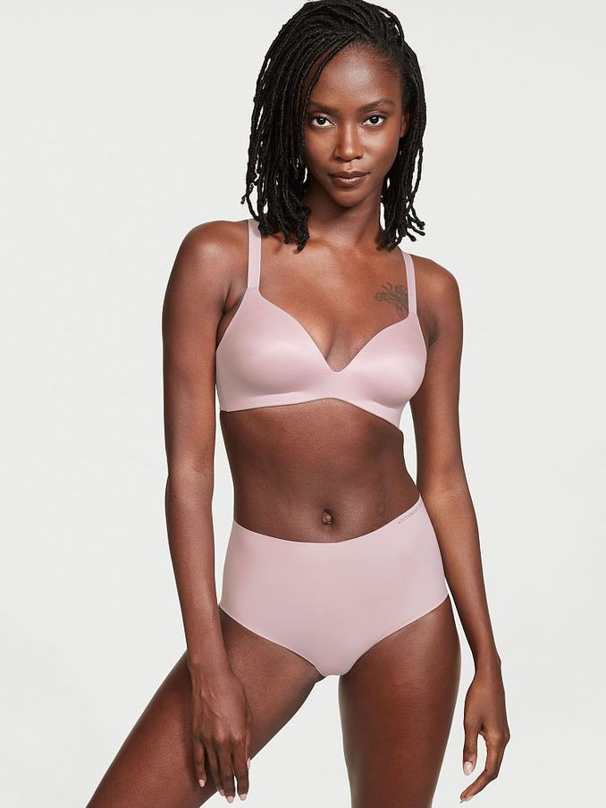Pale Plum Grey Smooth Lightly Lined Plunge Non Wired Bra (P68607) | £10