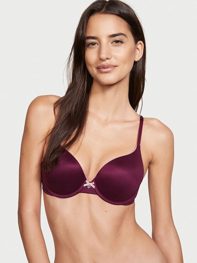 Burgundy Purple Smooth Full Cup Push Up Bra (P70386) | £15