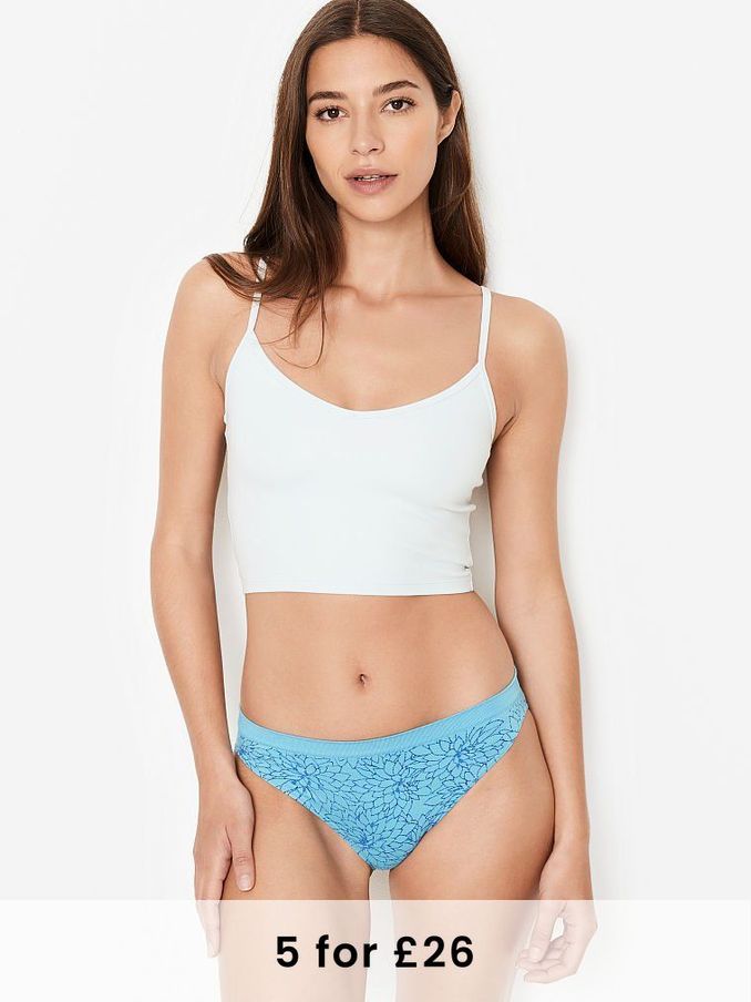 Riviera Sky Dahlia Floral Seamless Bikini (P72309) | £3