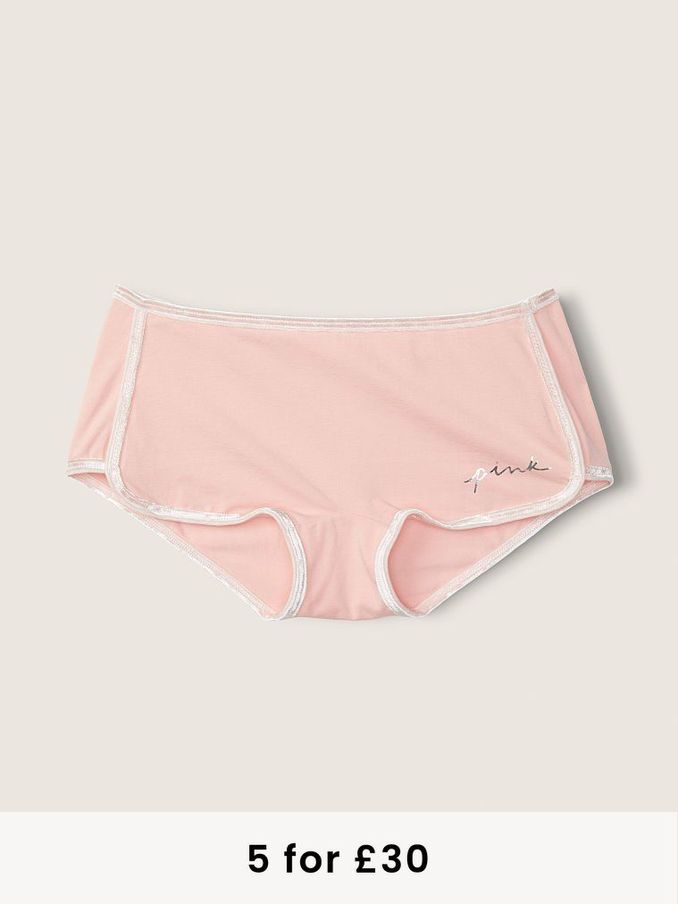 Rosy Nectarine Orange Cotton Short Knicker (P73599) | £3