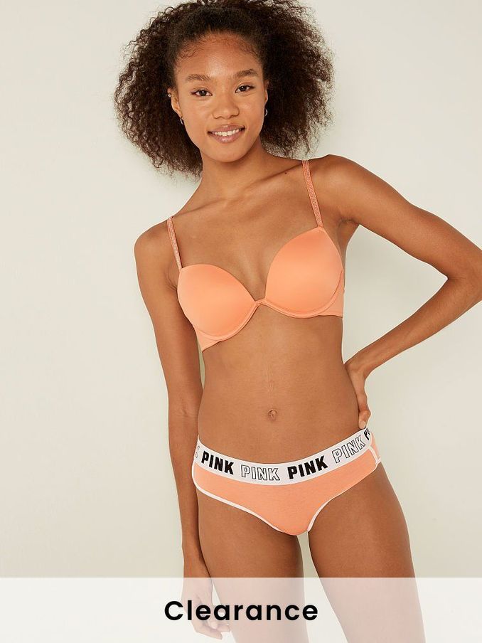 Coral Cream Orange Add 2 Cups Smooth Push Up T-Shirt Bra (P74769) | £10