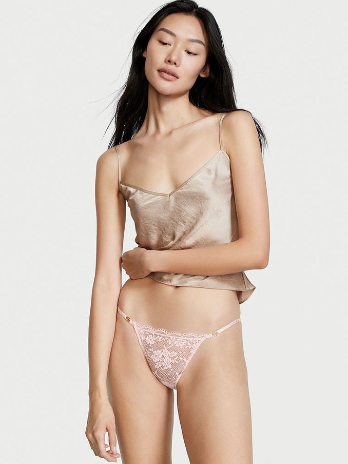Pink Fizz Lace Lace Bikini Knickers (P74793) | £5