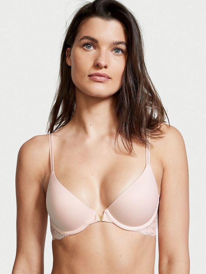Pink Fizz Front Fastening Lightly Lined Demi Bra (P74806) | £15