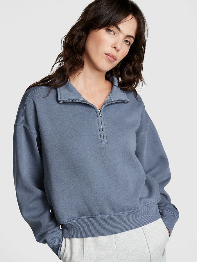 Dusty Iris Blue Fleece Sweatshirt (P75095) | £25