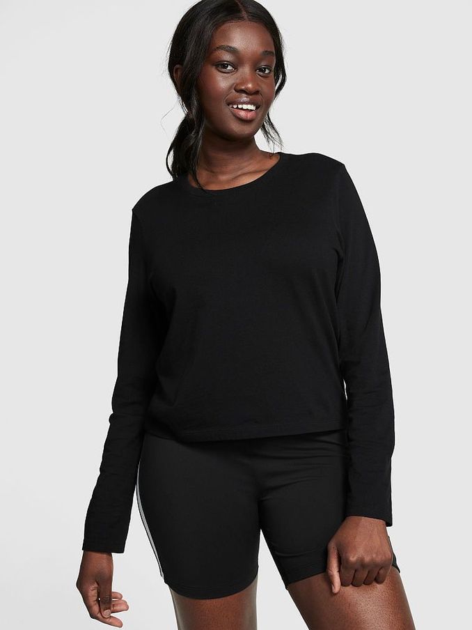 Pure Black Long Sleeve Dreamer T-Shirt (P75101) | £11