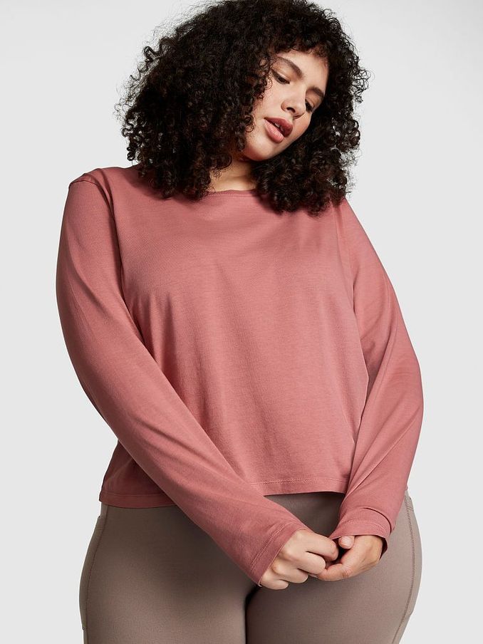 Soft Begonia Pink Long Sleeve Dreamer T-Shirt (P75127) | £10