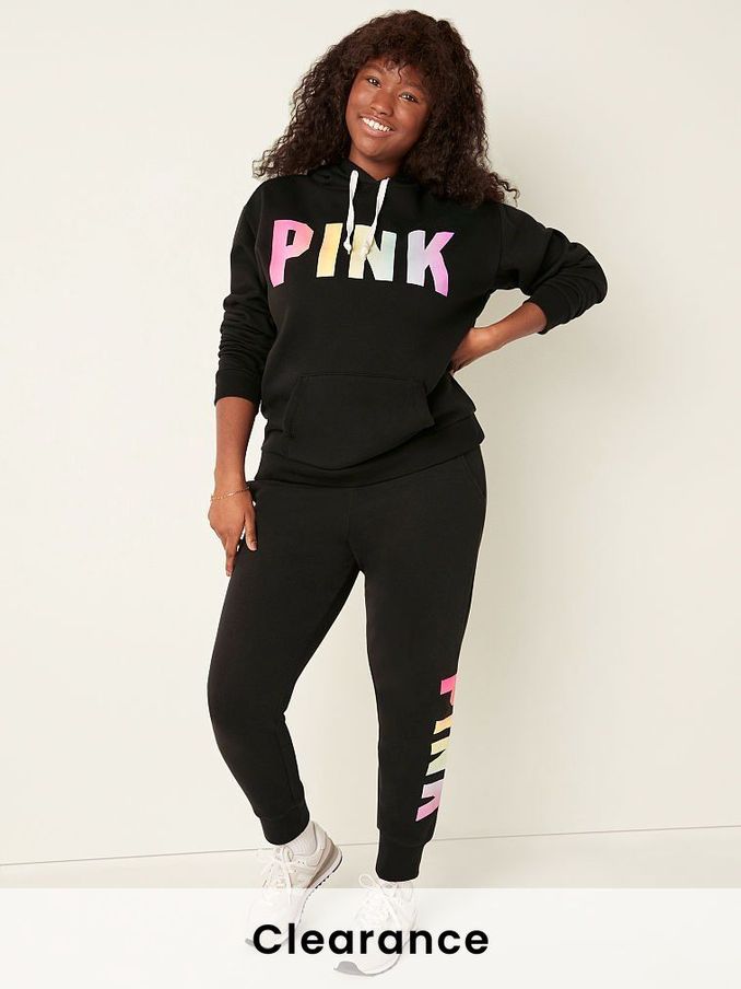 Pure Black With Gradient Classic Logo Everyday Lounge Jogger (P75444) | £20