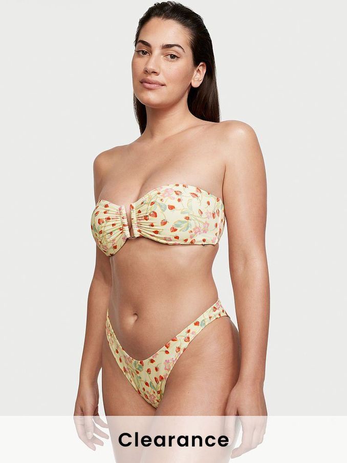 Strawberry Yellow Essential Bandeau Swim Top (P75719) | £10