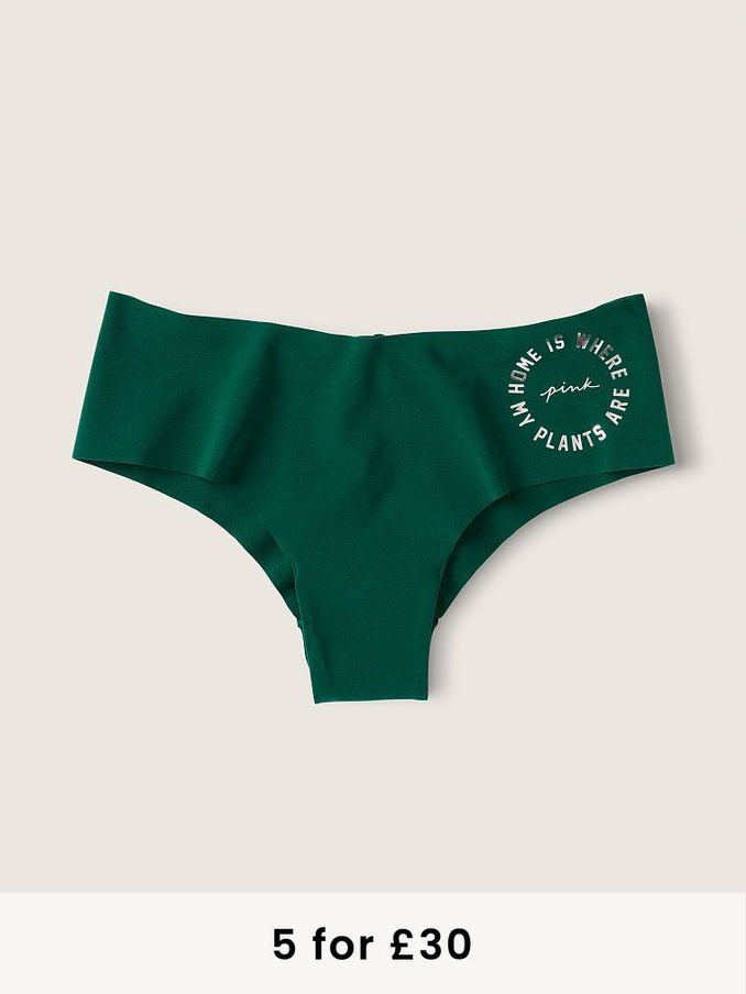 Dark Garden Green No Show Cheeky Knicker (P76765) | £3