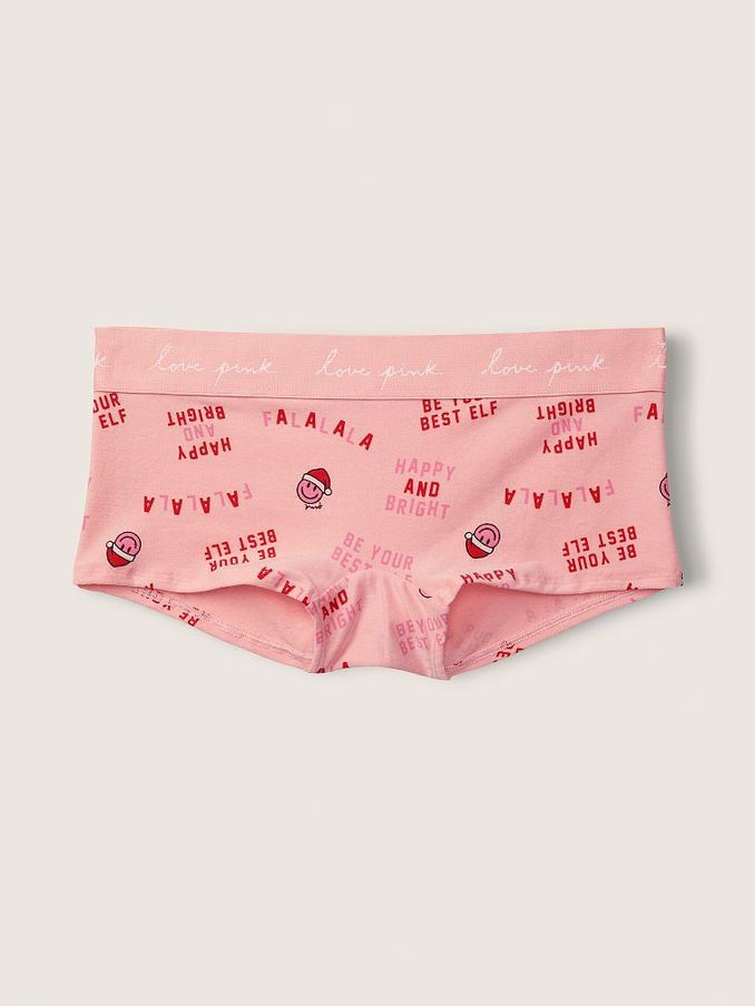Santa Smiles Cotton Logo Short Knicker (P76781) | £3