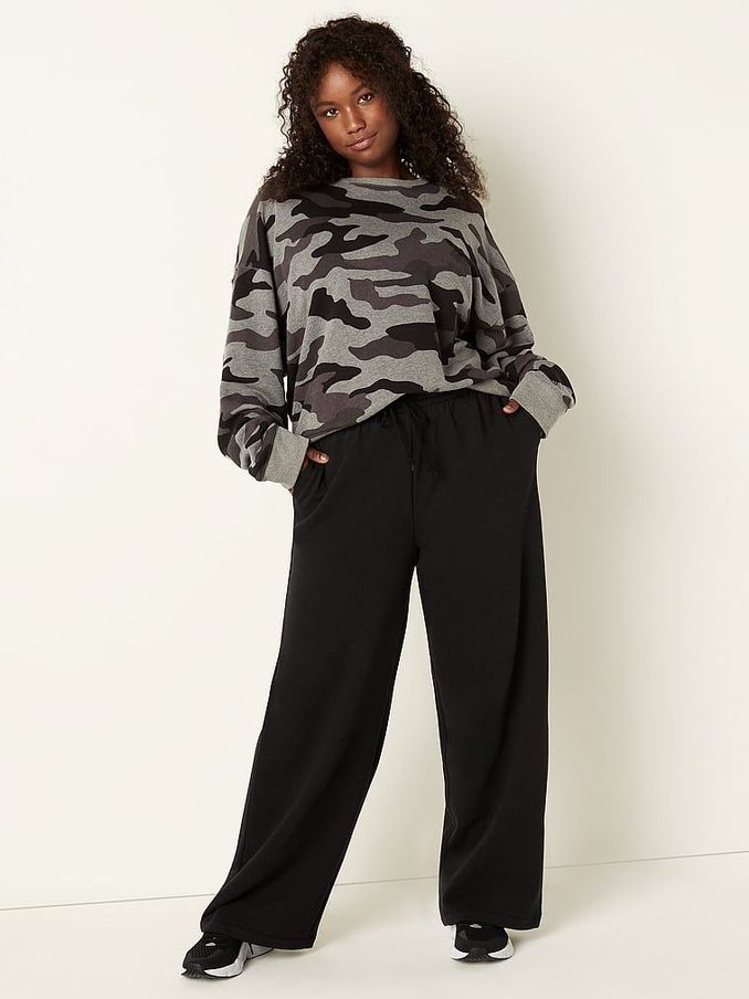 Black Wide Leg Wide Leg Jogger (P76965) | £22