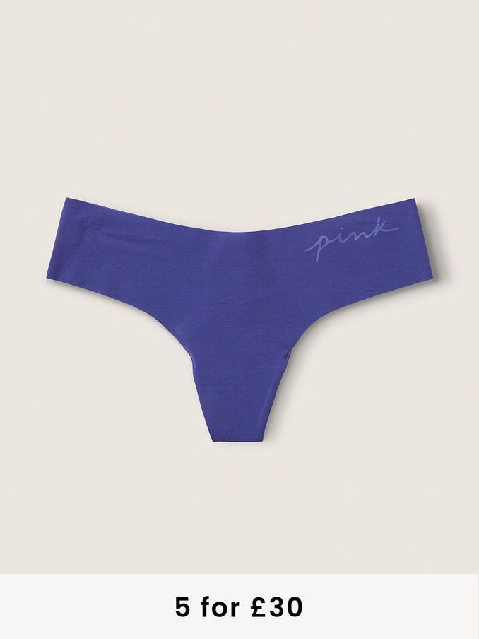 Indigo Blue No Show Thong Knickers (P77491) | £3