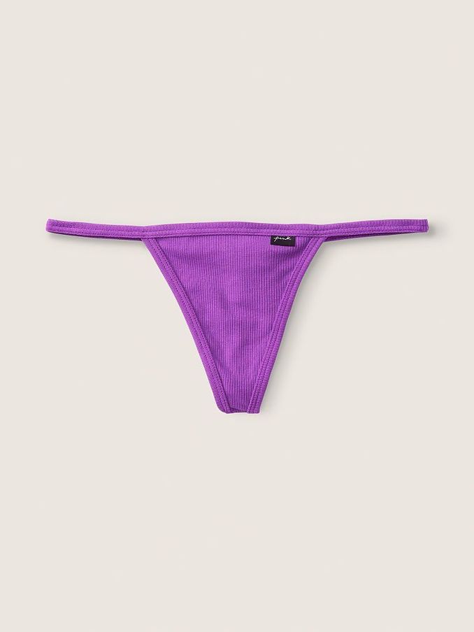 Neon Purple Cotton G String Knickers (P80180) | £3