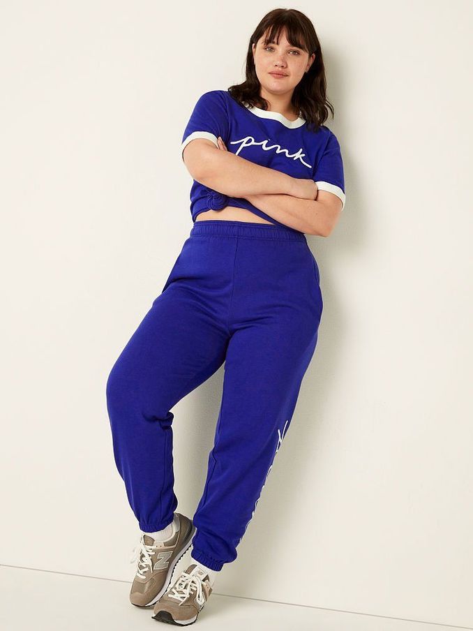 Majestic Sapphire Script Logo Everyday Lounge Campus Pant (P80283) | £20