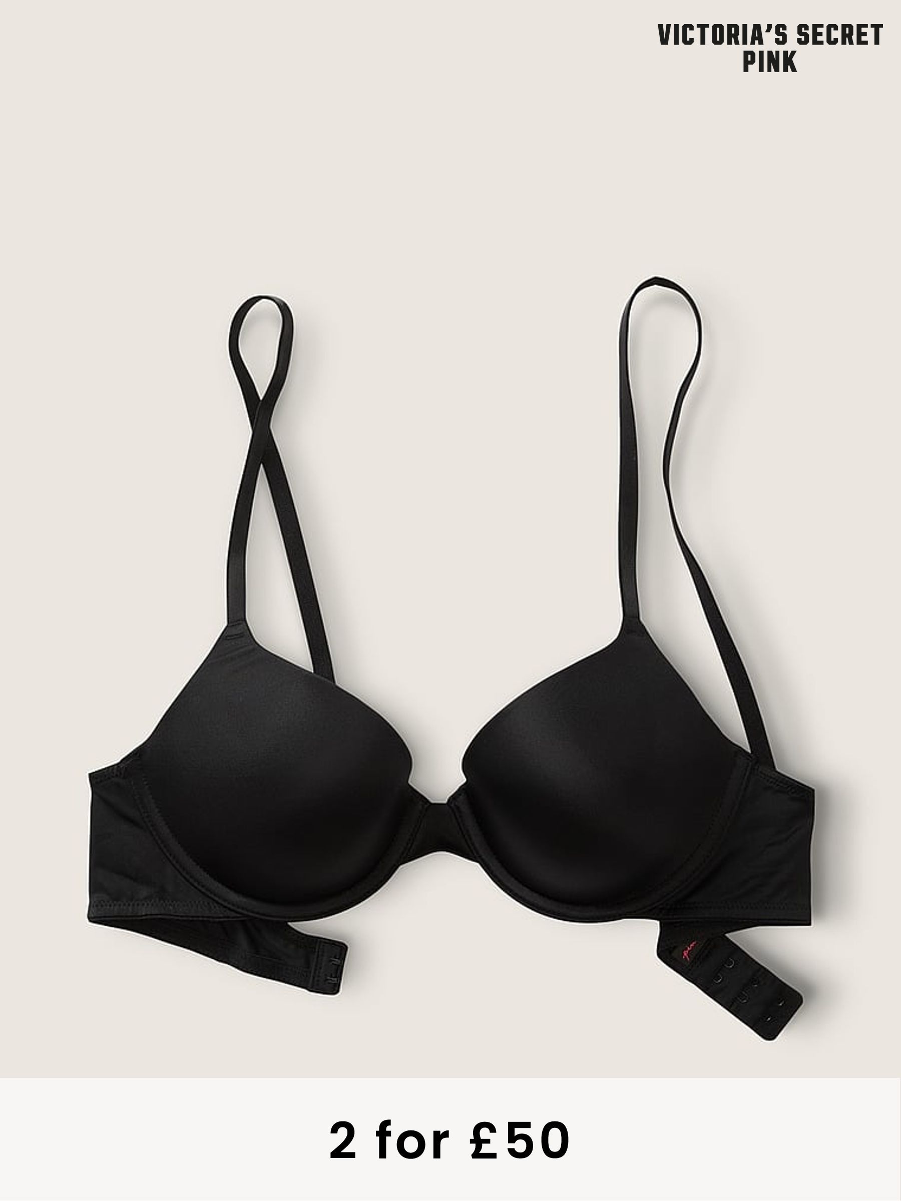 Black Smooth T Shirt Bra (P80310) | £29