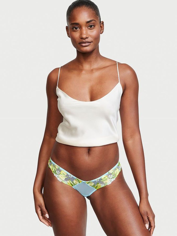 Breaker Blue Lemon Embroidery Cheeky Knickers (P81124) | £5