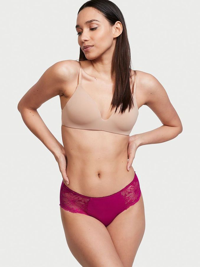 Ophelia Pink Lace No Show Hipster Knickers (P81143) | £3