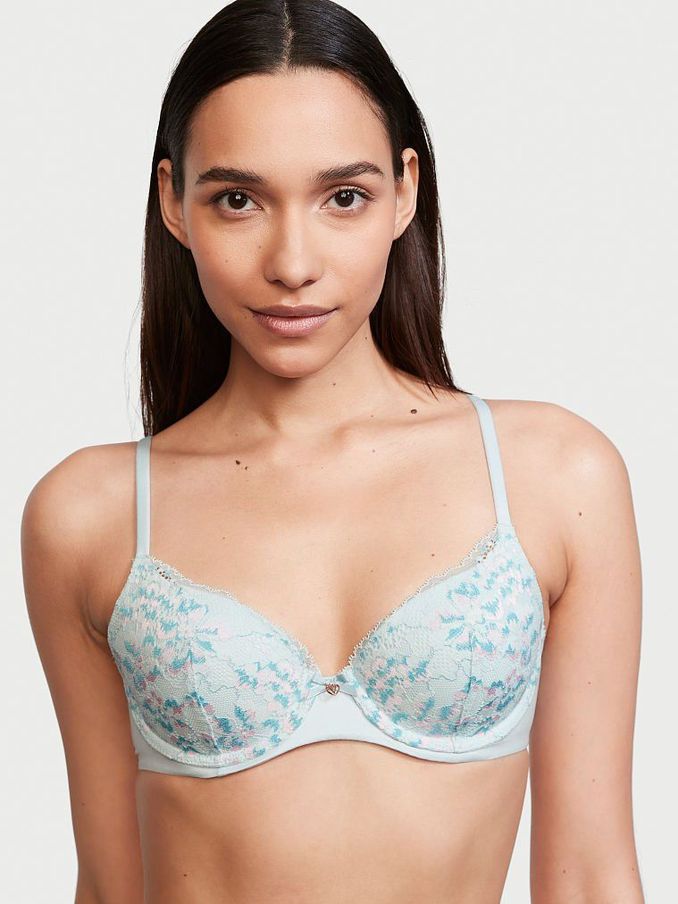 Ballad Blue Ombre Lace Lightly Lined Demi Bra (P81148) | £12