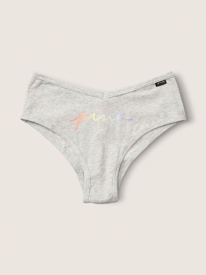 Heather Grey Cotton Cheeky Knicker (P83362) | £3
