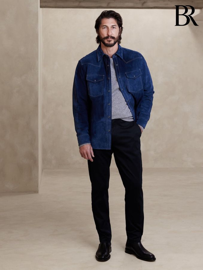 Banana Republic Navy Blue Athletic Tapered Fit Chinos (P85097) | £80