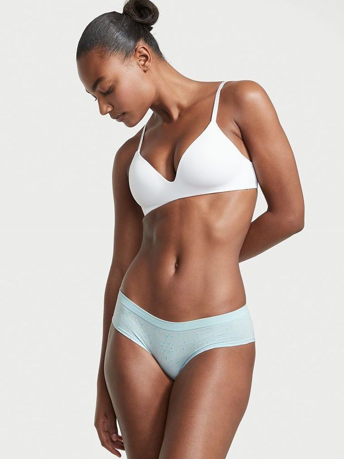 Ballad Blue Pointelle Seamless Hipster Knickers (P85305) | £3