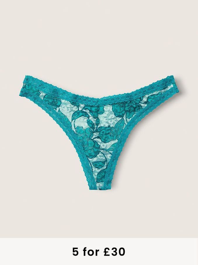 Blue Wear Everywhere Lace Knickers (P85877) | £4