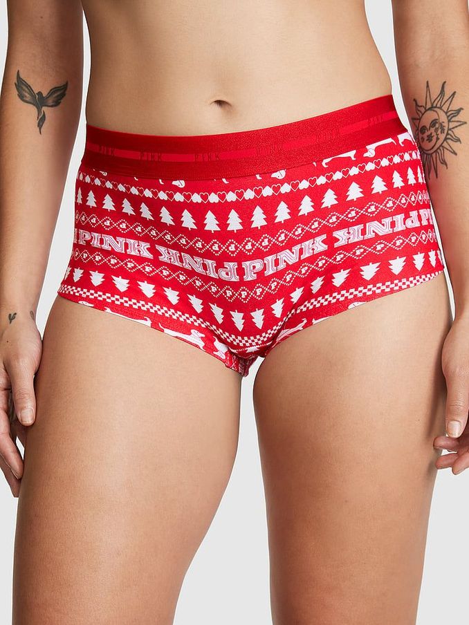 Red Pepper Fair Isle Logo Short Knickers (P86287) | £4