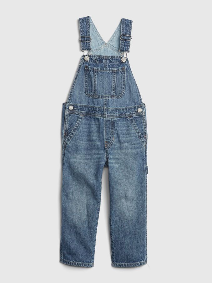 Blue Cotton Denim Dungarees (12mths-6yrs) (P89258) | £24