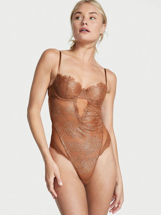 Nude Caramel Kiss Wicked Unlined Balcony Bodysuit (P89787) | £20