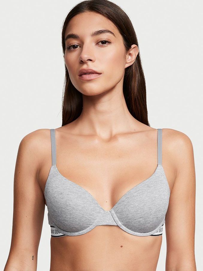Grey Heather Demi Lightly Lined Bra (P90943) | £35