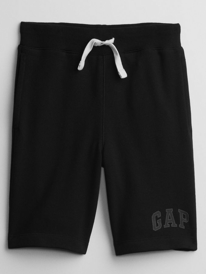 Black Pull On Logo Jogger Shorts (4-13yrs) (P92440) | £14