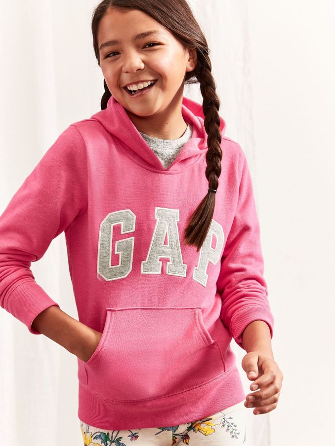 Pink Logo Hoodie (4-13yrs) (P92445) | £20