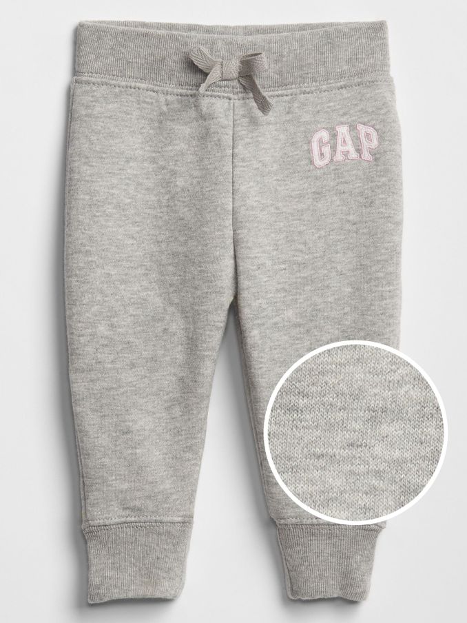Light Grey Logo Fleece-Lined Joggers (Newborn - 5yrs) (P93952) | £15