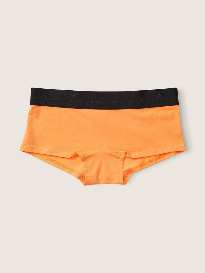 Citrus Orange Cotton Logo Short Knickers (P95228) | £3