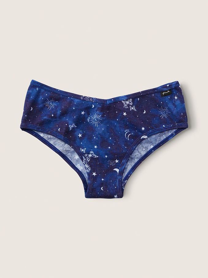 Beaming Blue Constellation Print Cotton Cheekster Knickers (P95258) | £3