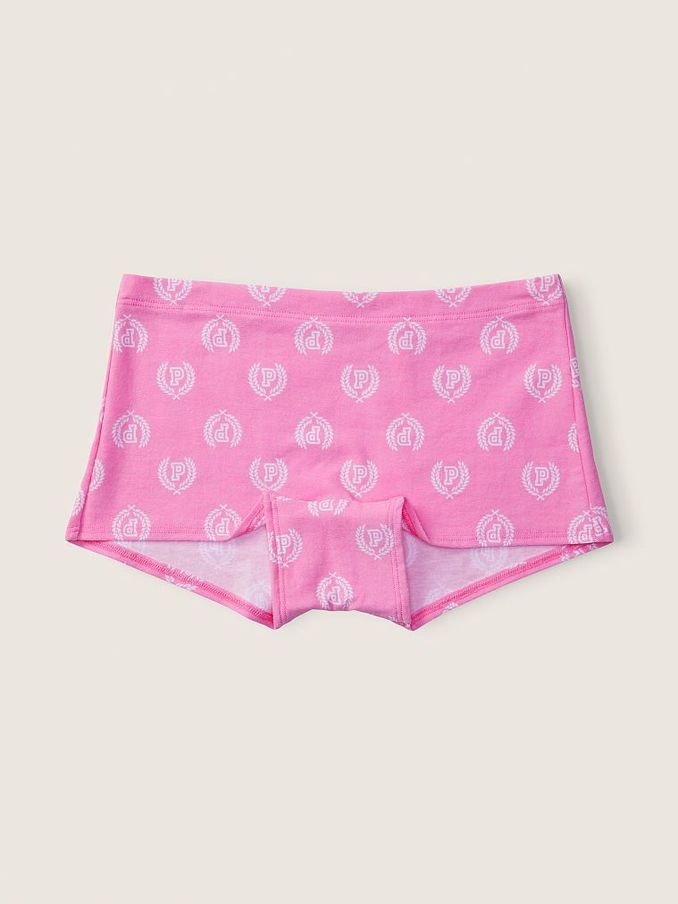 Pink Bloom Seal Print Cotton Short Knickers (P95266) | £3