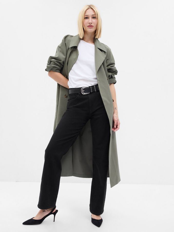 Black High Waisted Straight 90s Loose Jeans (P96389) | £55