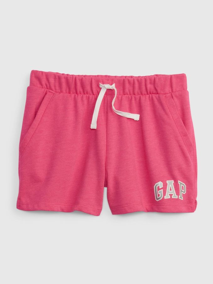 Pink Pull On Logo Jogger Shorts (4-13yrs) (P97572) | £14