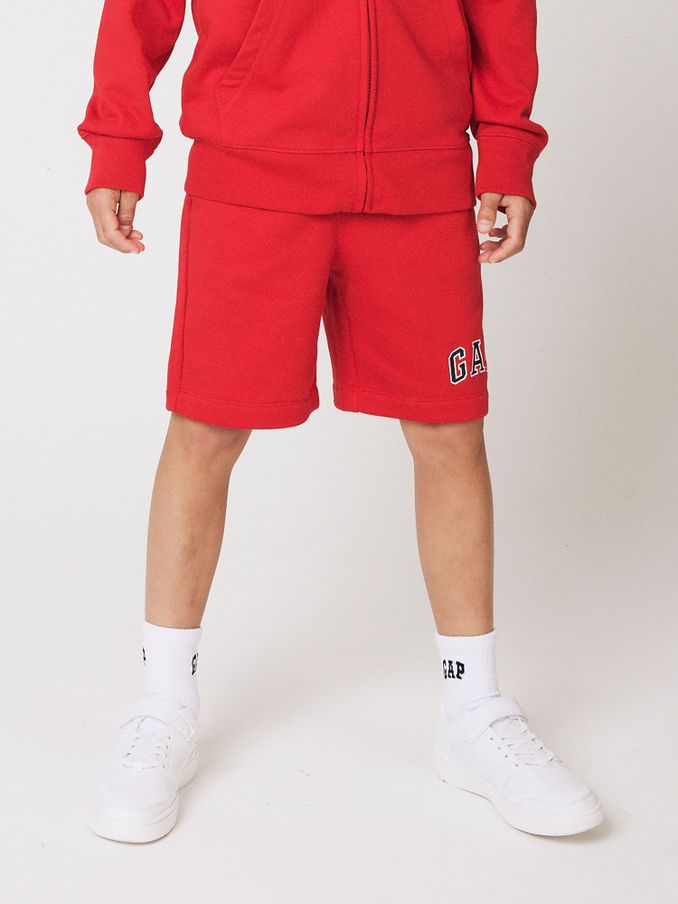 Red Pull On Logo Jogger Shorts (4-13yrs) (P97646) | £14